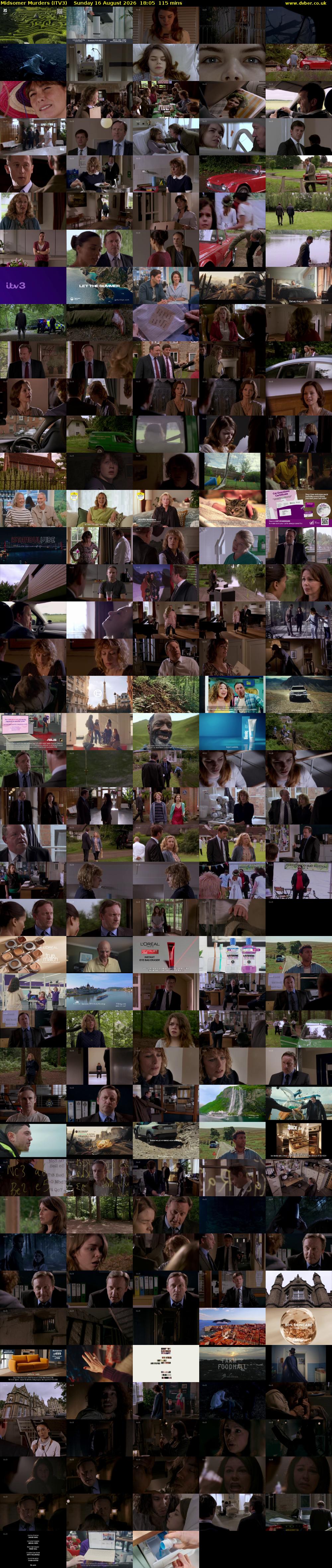 Midsomer Murders (ITV3) Sunday 16 August 2026 18:05 - 20:00