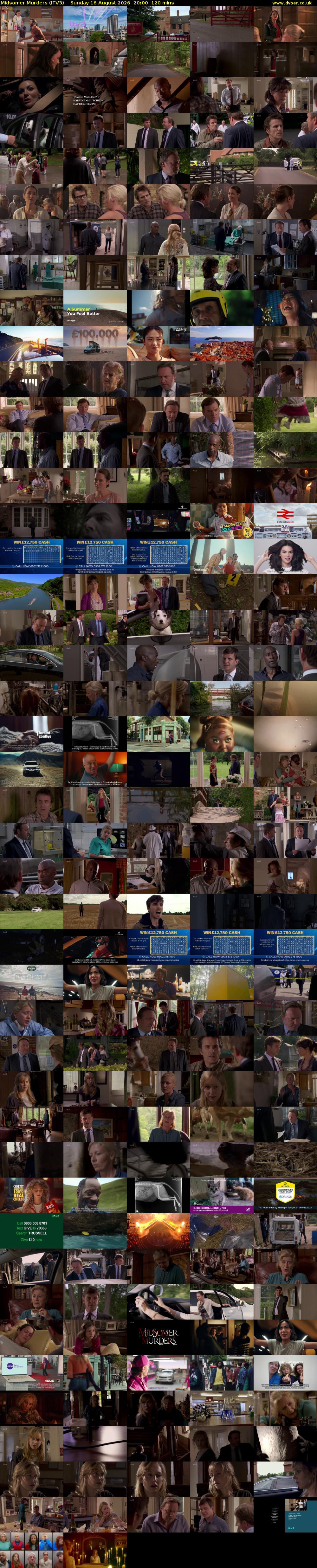 Midsomer Murders (ITV3) Sunday 16 August 2026 20:00 - 22:00