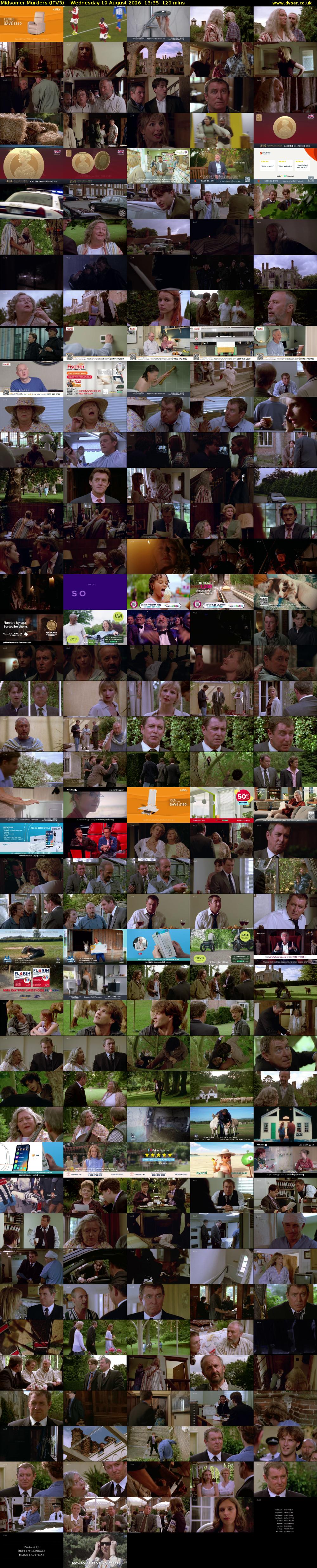 Midsomer Murders (ITV3) Wednesday 19 August 2026 13:35 - 15:35