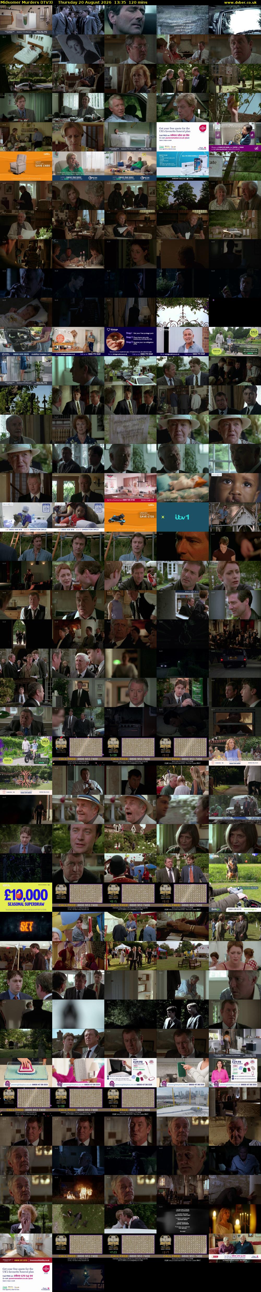 Midsomer Murders (ITV3) Thursday 20 August 2026 13:35 - 15:35