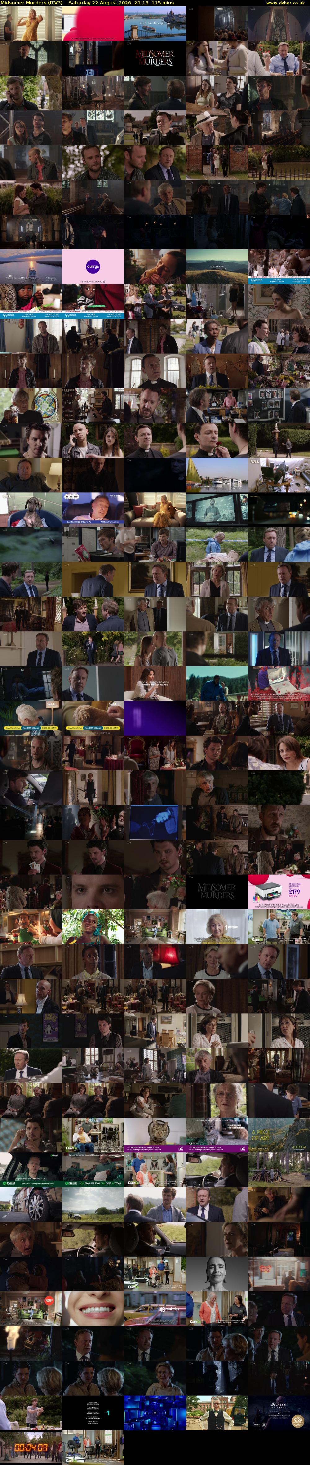 Midsomer Murders (ITV3) Saturday 22 August 2026 20:15 - 22:10