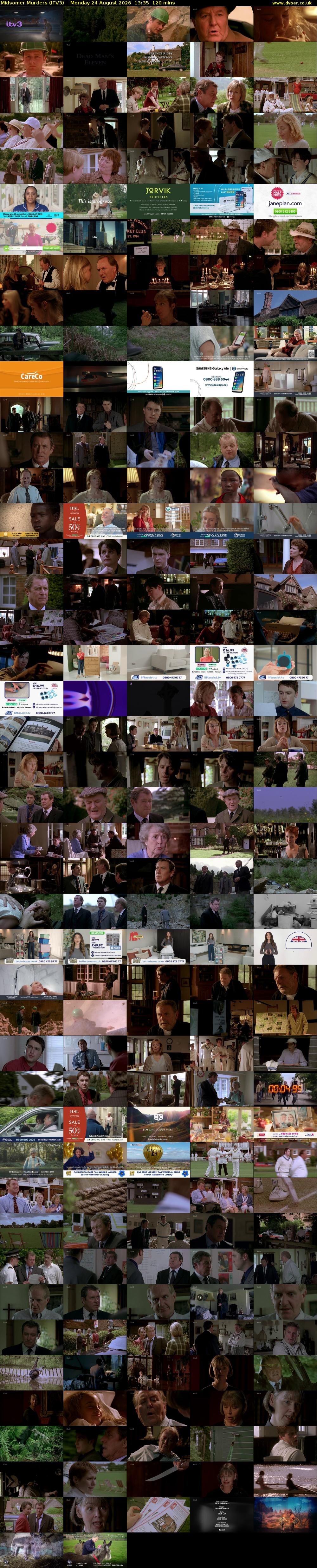 Midsomer Murders (ITV3) Monday 24 August 2026 13:35 - 15:35