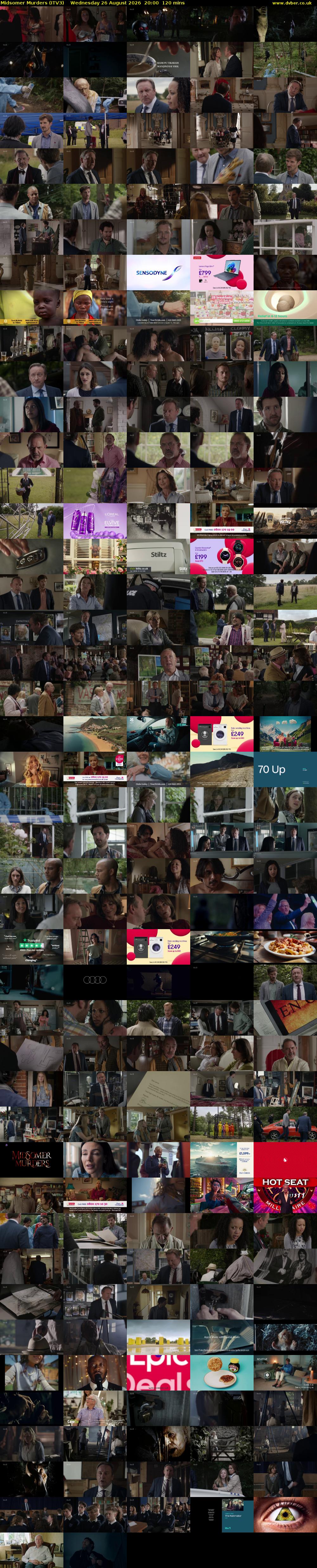 Midsomer Murders (ITV3) Wednesday 26 August 2026 20:00 - 22:00