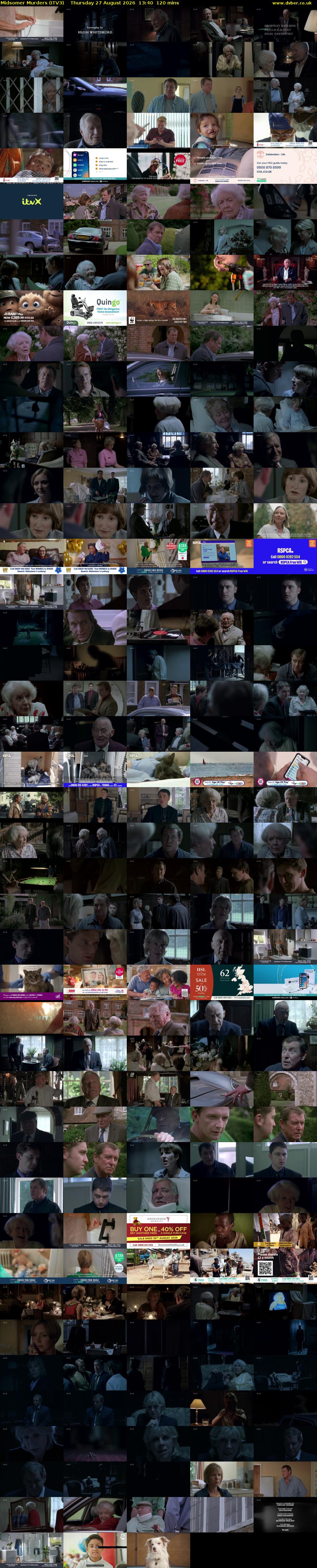 Midsomer Murders (ITV3) Thursday 27 August 2026 13:40 - 15:40