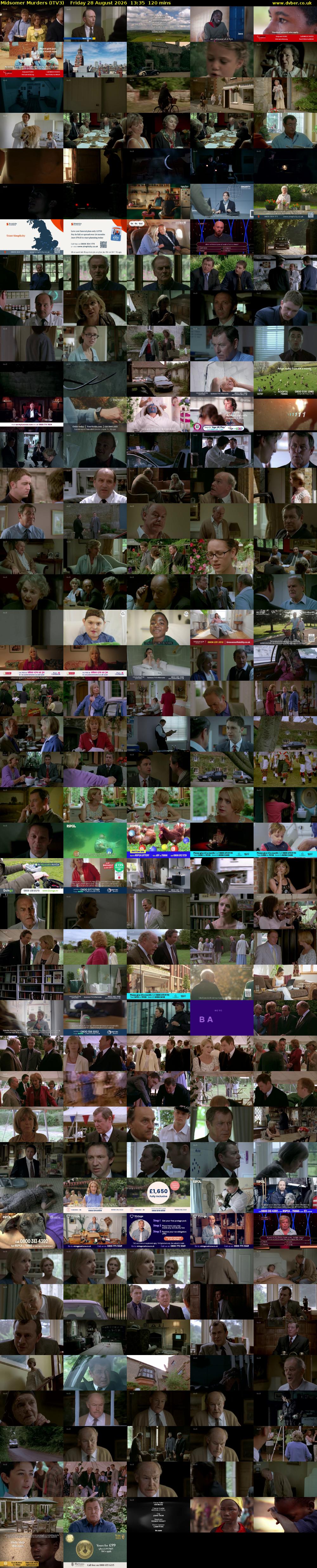Midsomer Murders (ITV3) Friday 28 August 2026 13:35 - 15:35