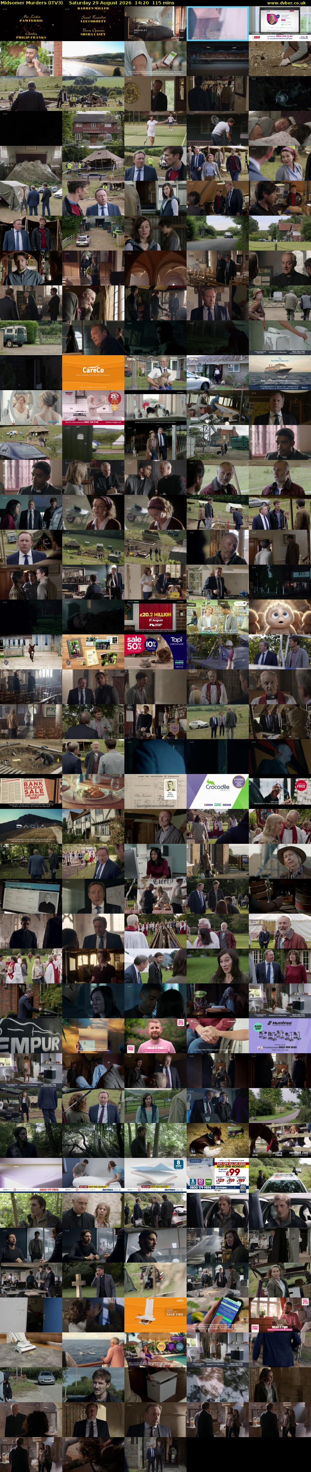 Midsomer Murders (ITV3) Saturday 29 August 2026 14:20 - 16:15