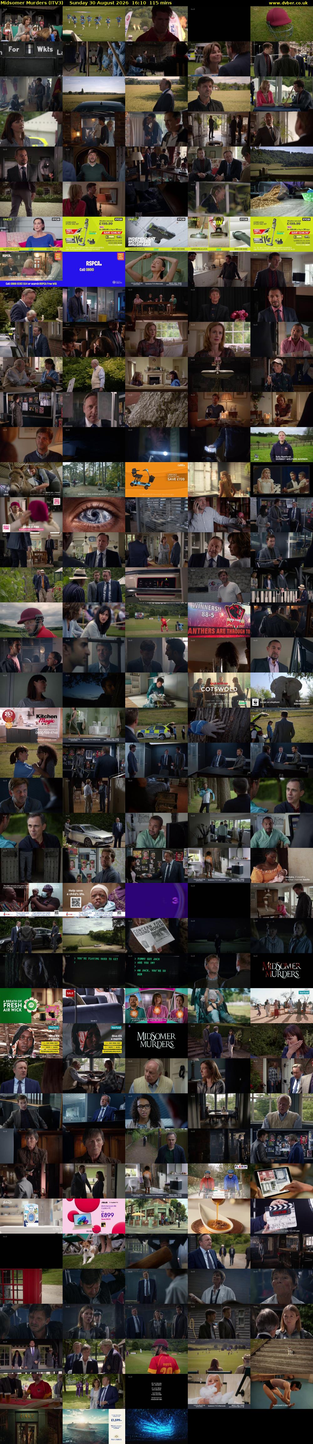 Midsomer Murders (ITV3) Sunday 30 August 2026 16:10 - 18:05