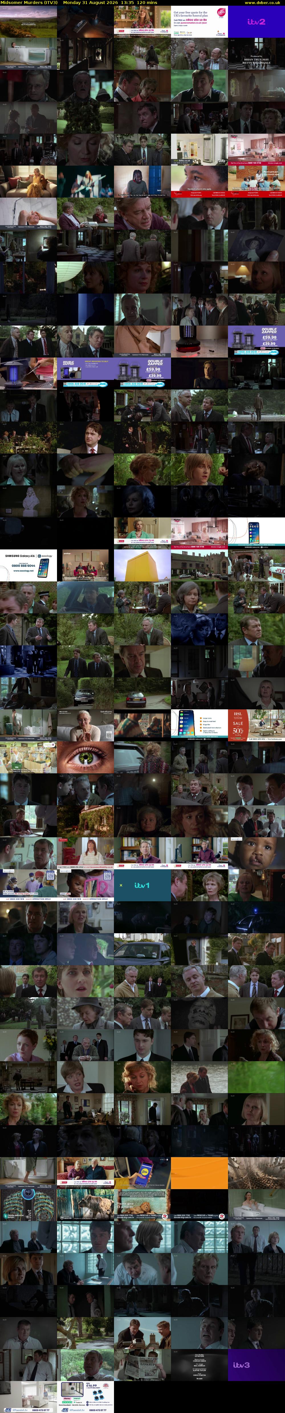 Midsomer Murders (ITV3) Monday 31 August 2026 13:35 - 15:35