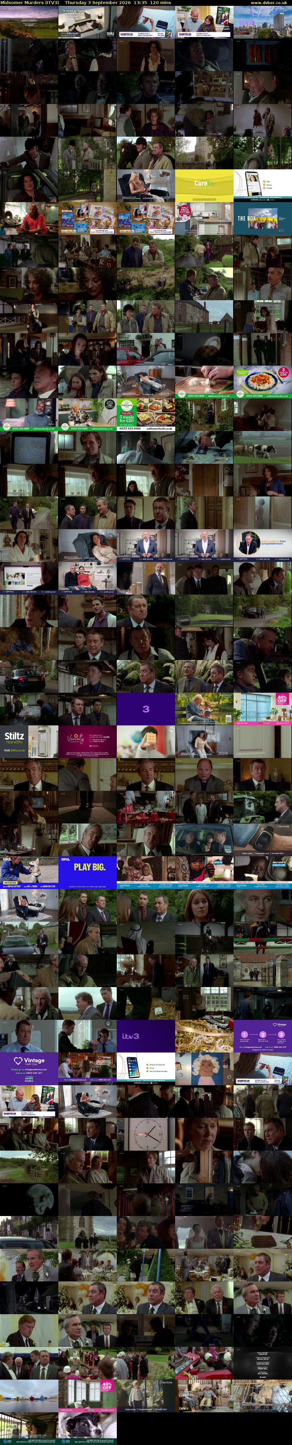 Midsomer Murders (ITV3) Thursday 3 September 2026 13:35 - 15:35