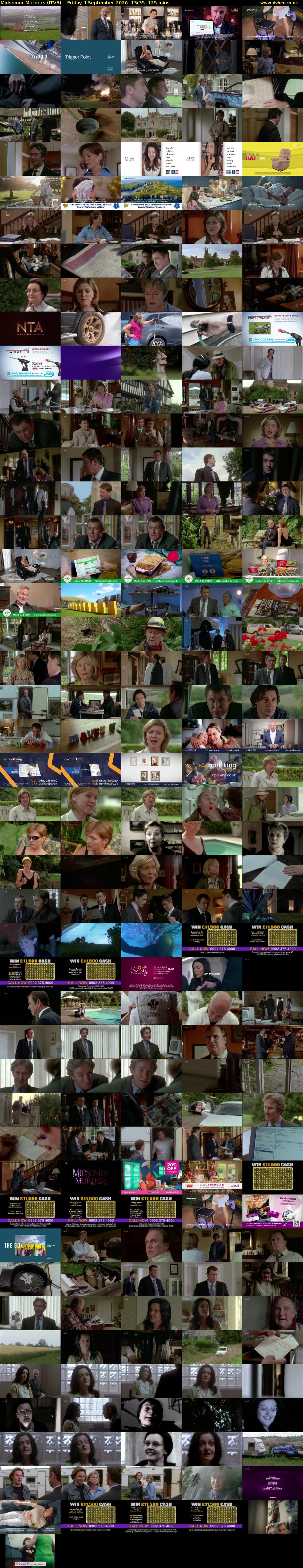 Midsomer Murders (ITV3) Friday 4 September 2026 13:35 - 15:40