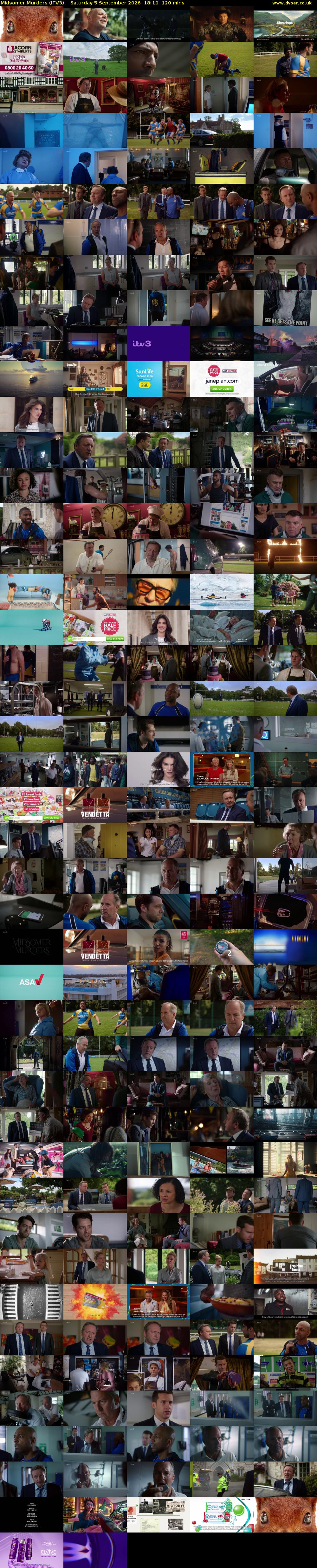 Midsomer Murders (ITV3) Saturday 5 September 2026 18:10 - 20:10