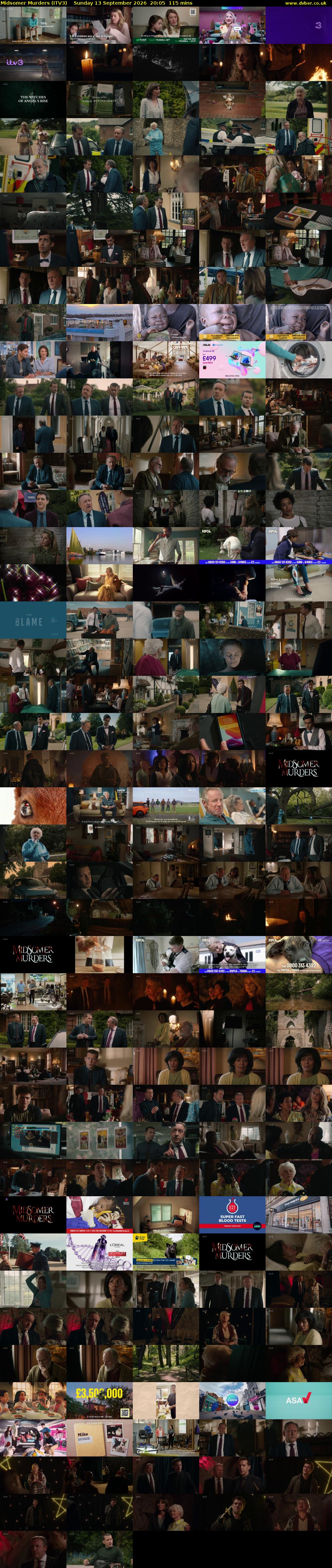 Midsomer Murders (ITV3) Sunday 13 September 2026 20:05 - 22:00