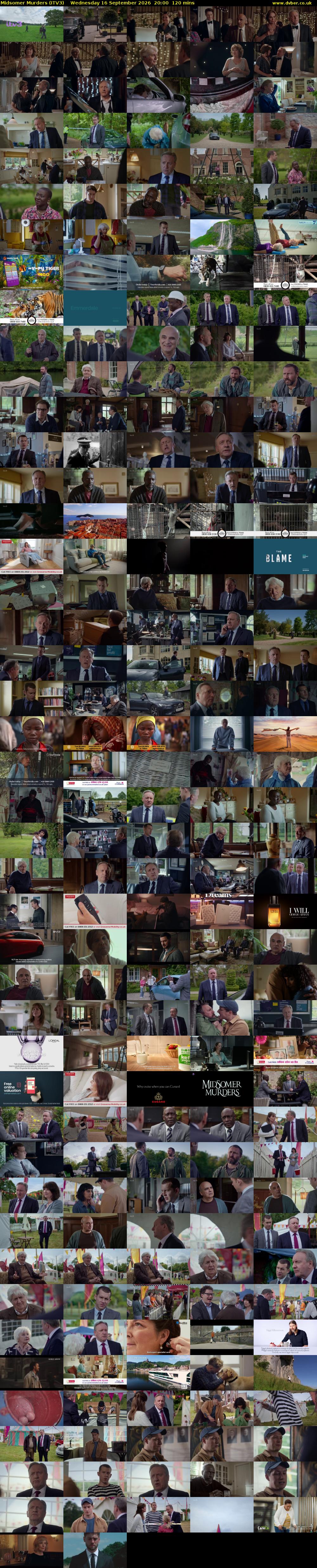 Midsomer Murders (ITV3) Wednesday 16 September 2026 20:00 - 22:00