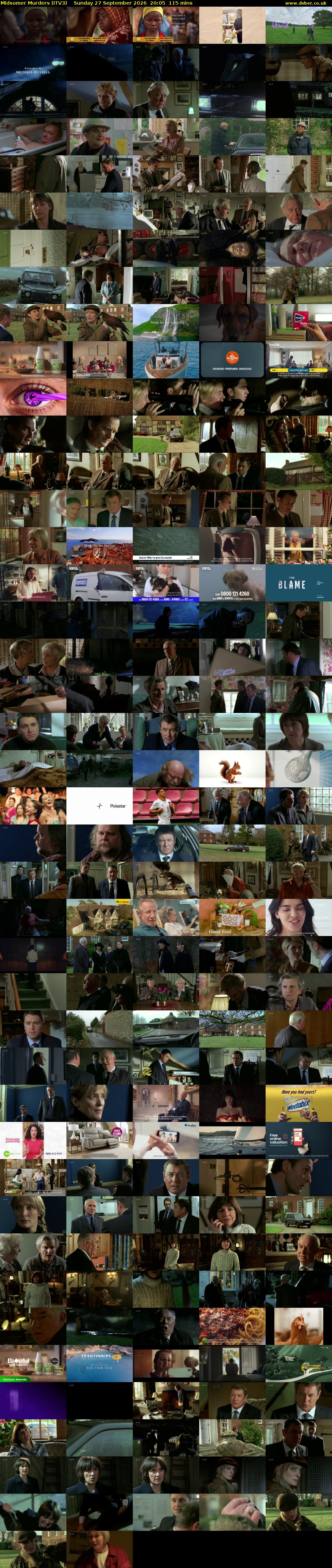 Midsomer Murders (ITV3) Sunday 27 September 2026 20:05 - 22:00
