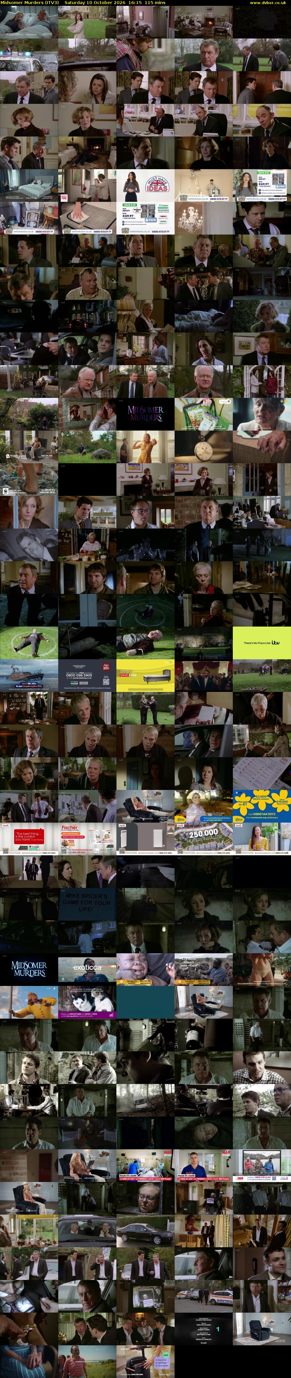 Midsomer Murders (ITV3) Saturday 10 October 2026 16:15 - 18:10