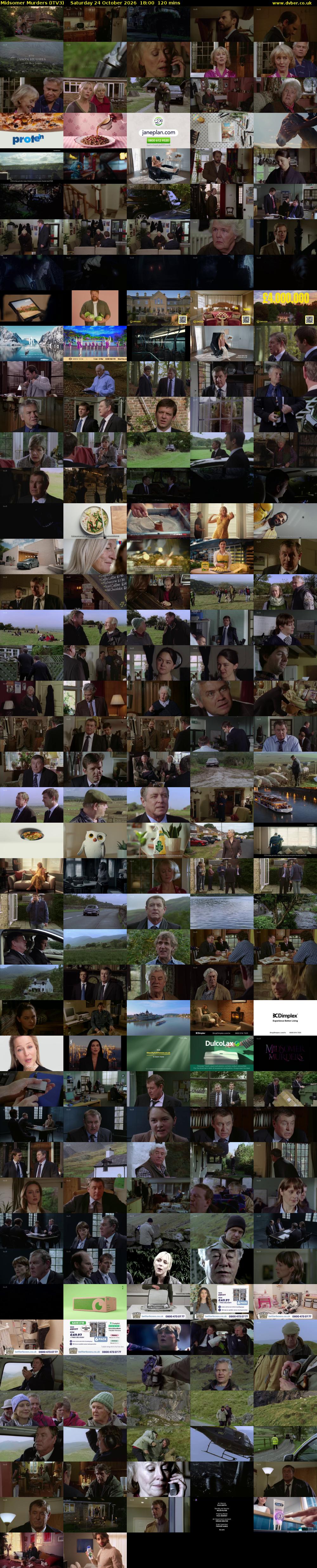 Midsomer Murders (ITV3) Saturday 24 October 2026 18:00 - 20:00