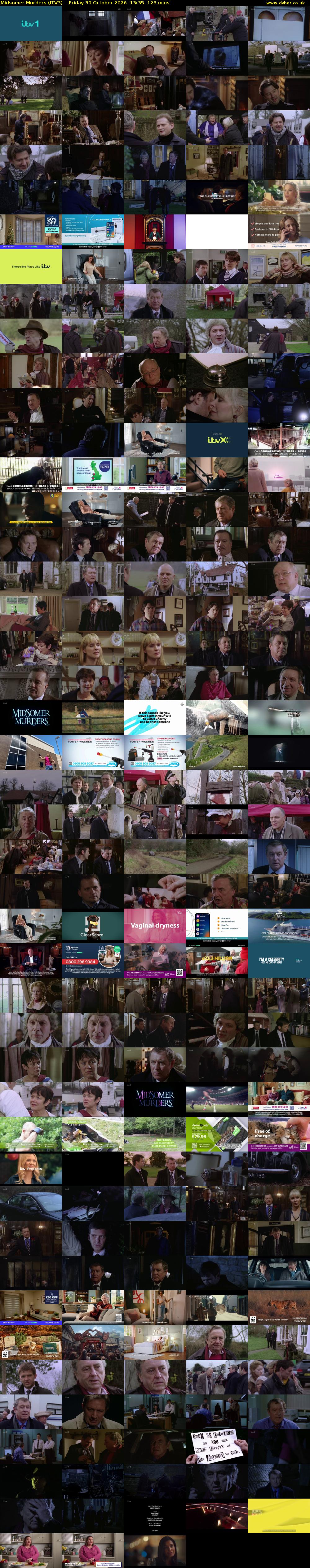 Midsomer Murders (ITV3) Friday 30 October 2026 13:35 - 15:40