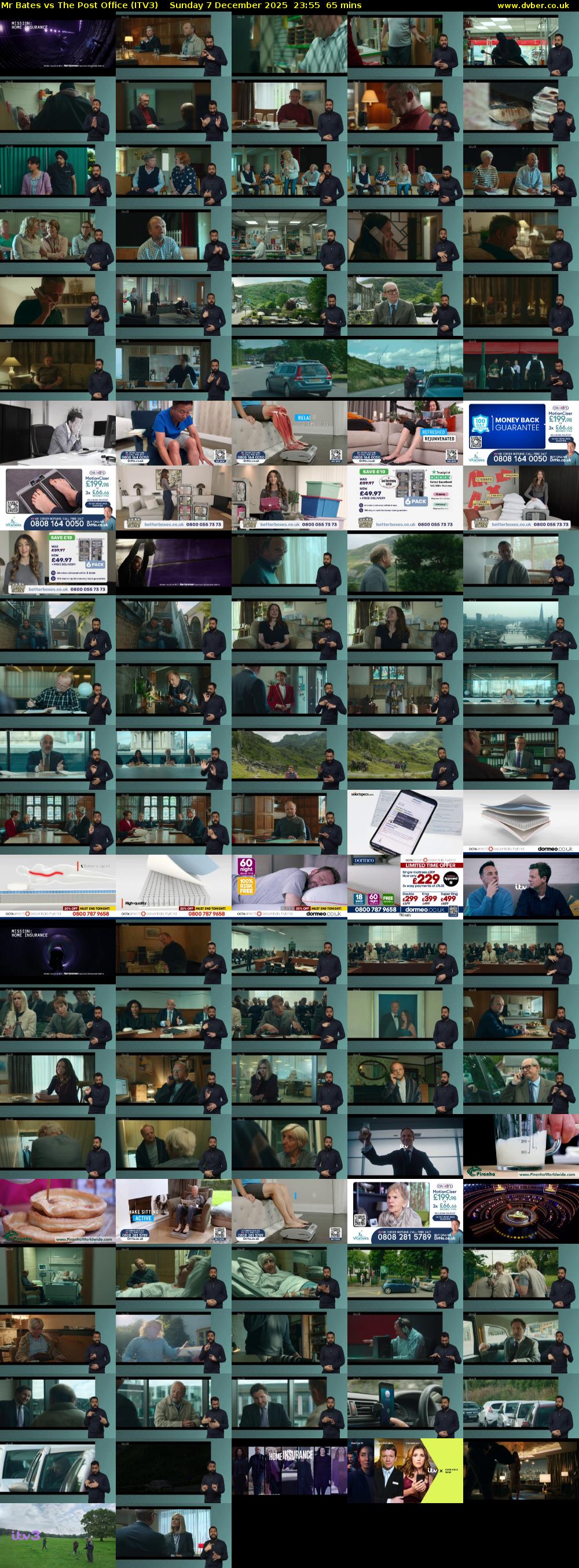 Mr Bates vs The Post Office (ITV3) Sunday 7 December 2025 23:55 - 01:00