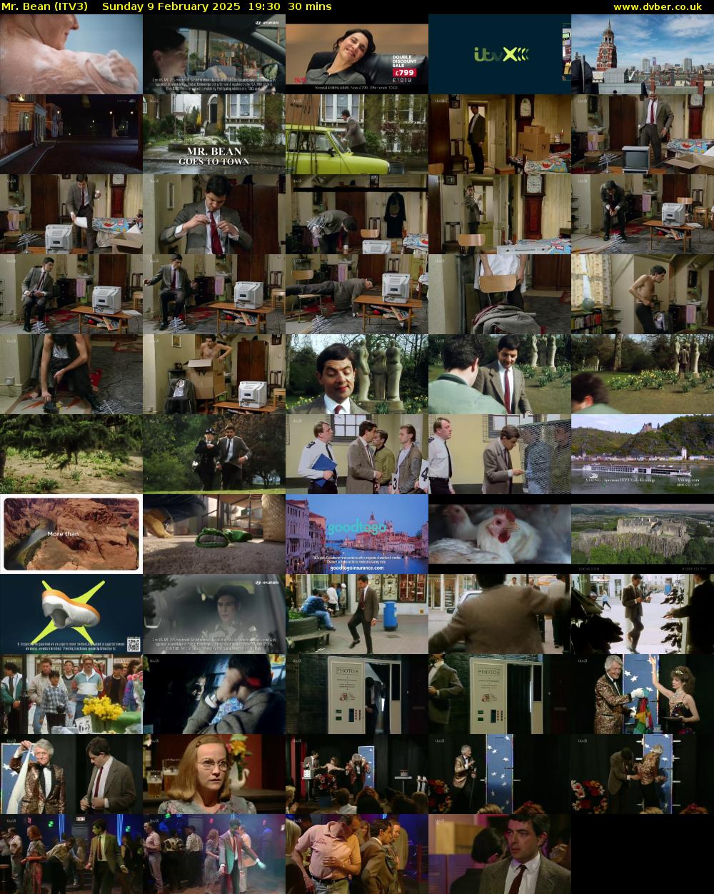 Mr. Bean (ITV3) Sunday 9 February 2025 19:30 - 20:00