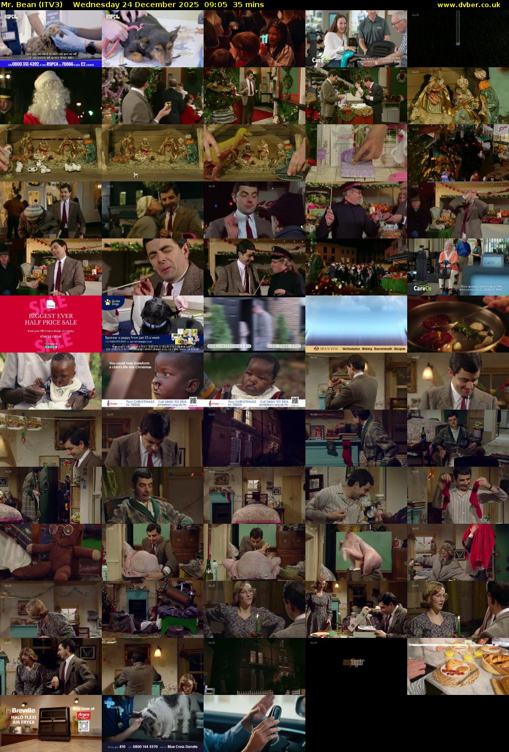 Mr. Bean (ITV3) Wednesday 24 December 2025 09:05 - 09:40