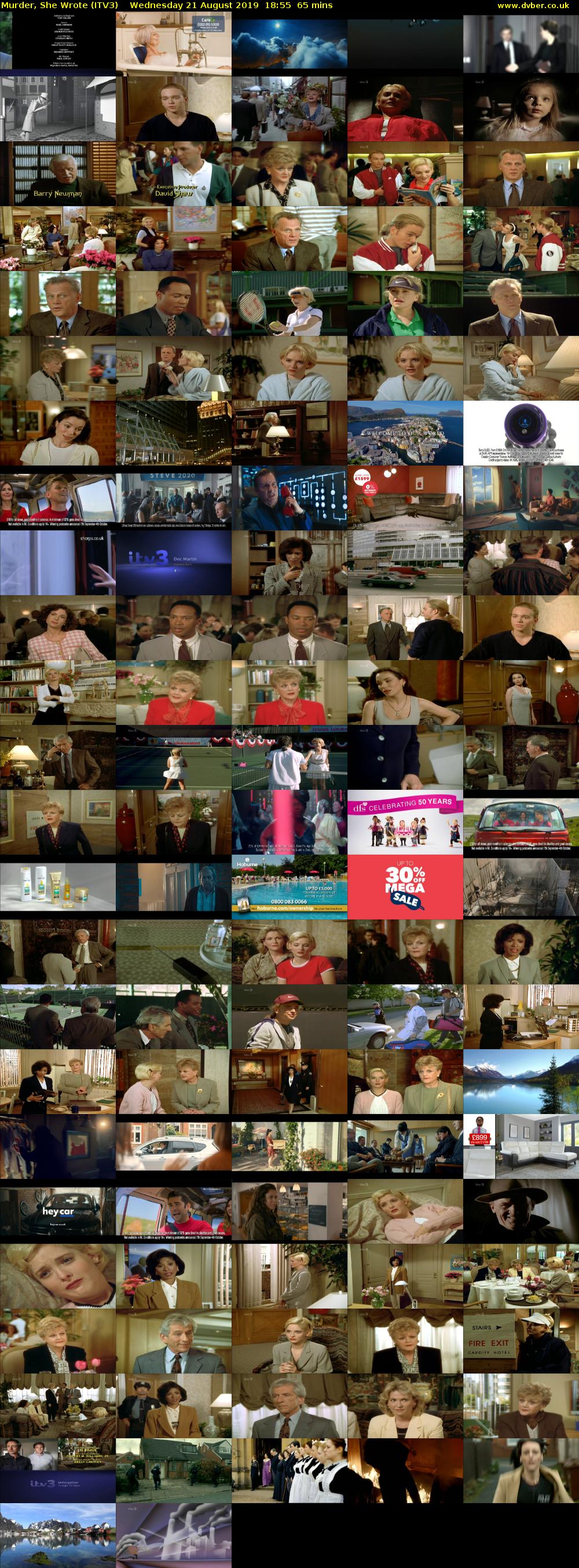 Murder, She Wrote (ITV3) Wednesday 21 August 2019 18:55 - 20:00