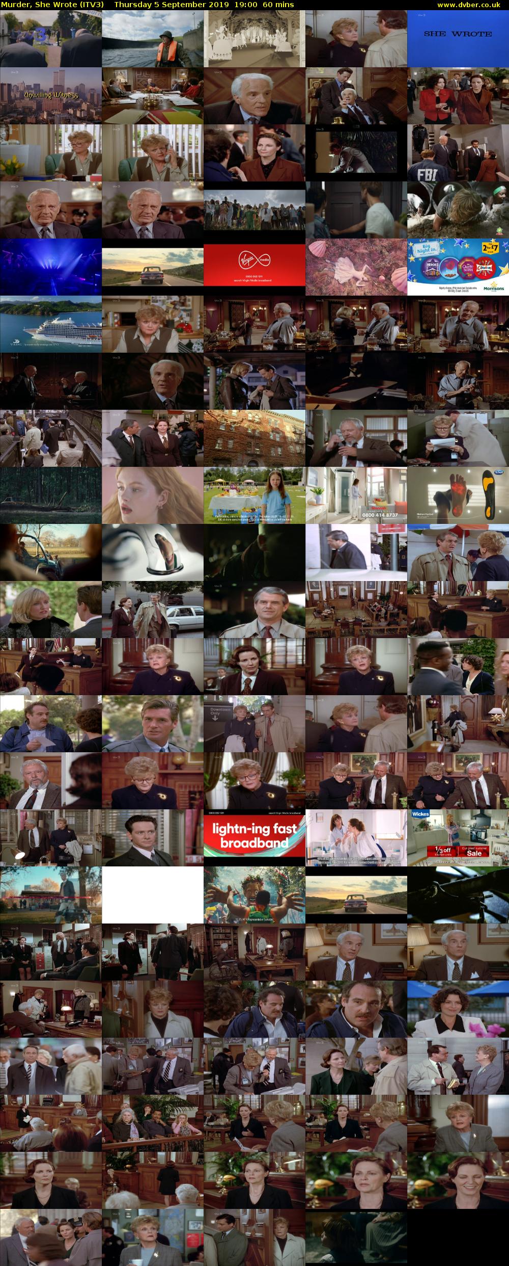 Murder, She Wrote (ITV3) Thursday 5 September 2019 19:00 - 20:00