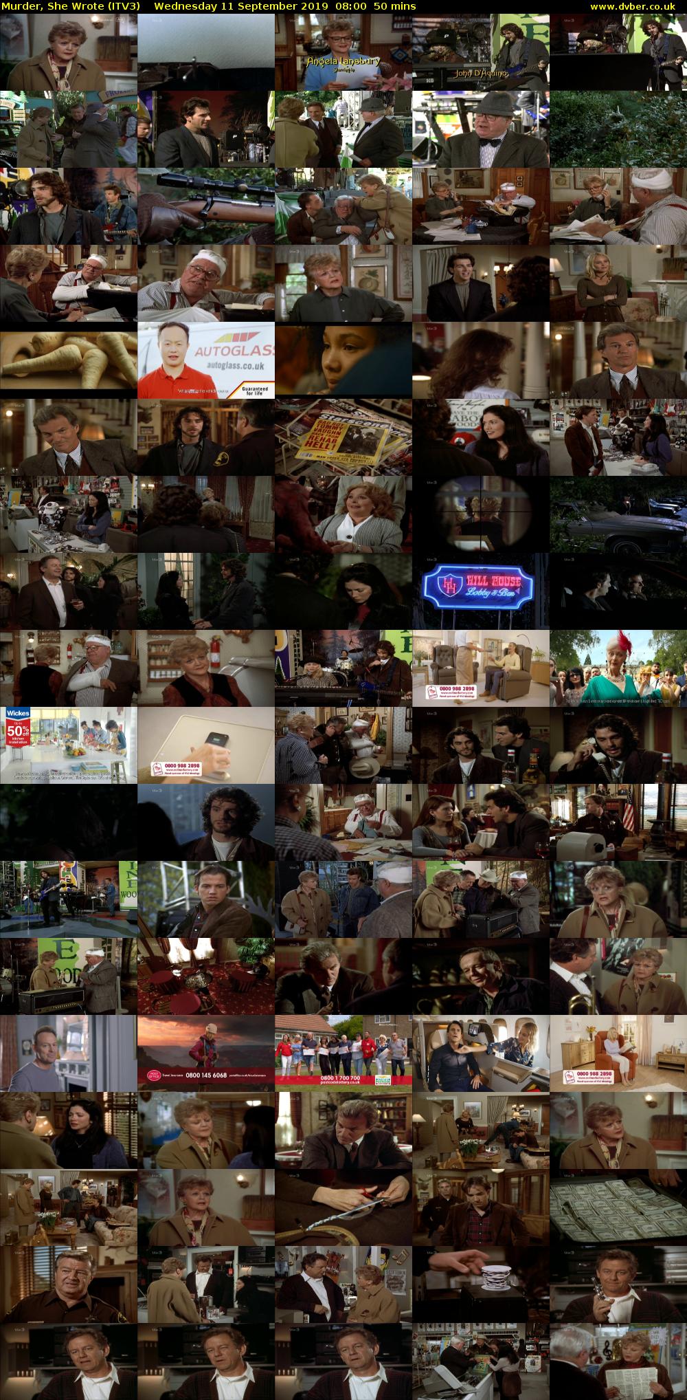 Murder, She Wrote (ITV3) Wednesday 11 September 2019 08:00 - 08:50