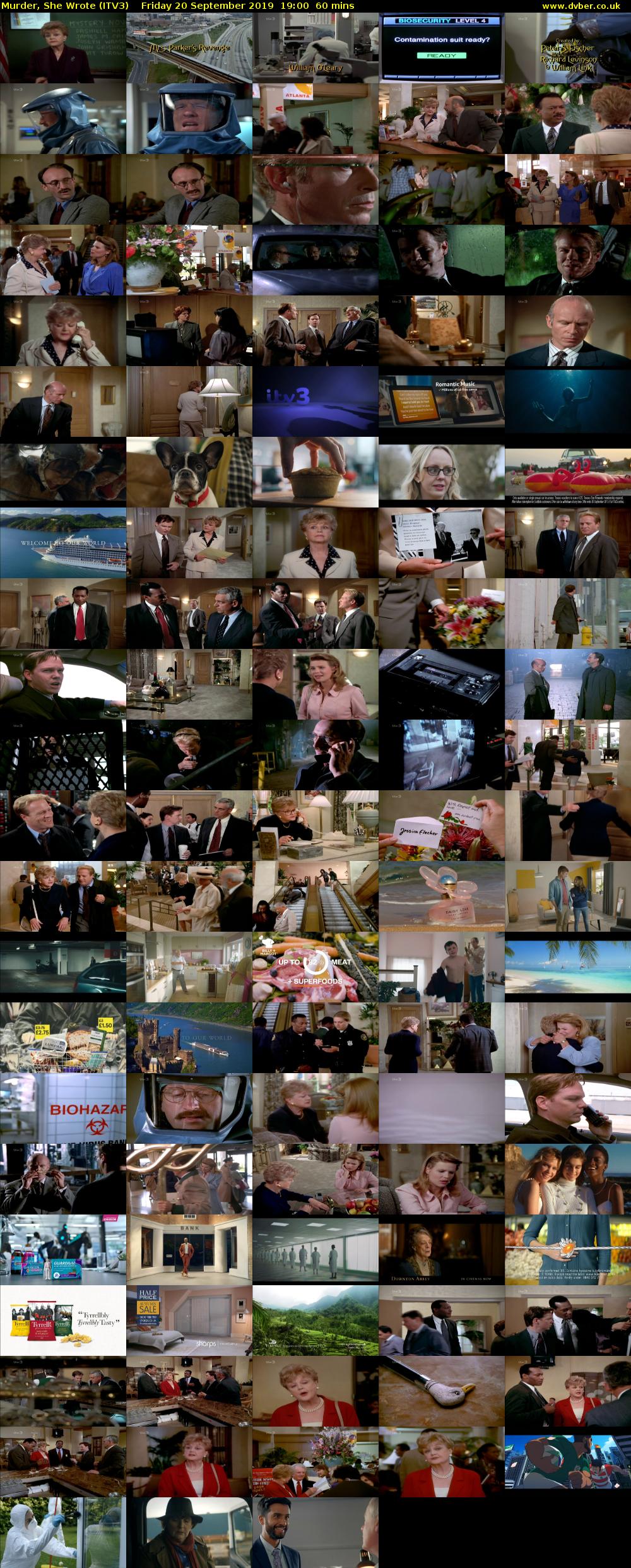 Murder, She Wrote (ITV3) Friday 20 September 2019 19:00 - 20:00