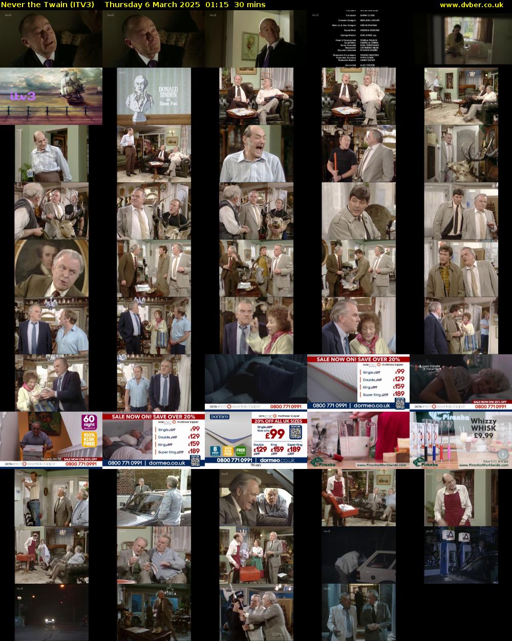 Never the Twain (ITV3) Thursday 6 March 2025 01:15 - 01:45