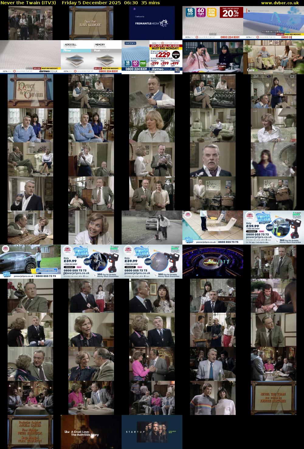 Never the Twain (ITV3) Friday 5 December 2025 06:30 - 07:05