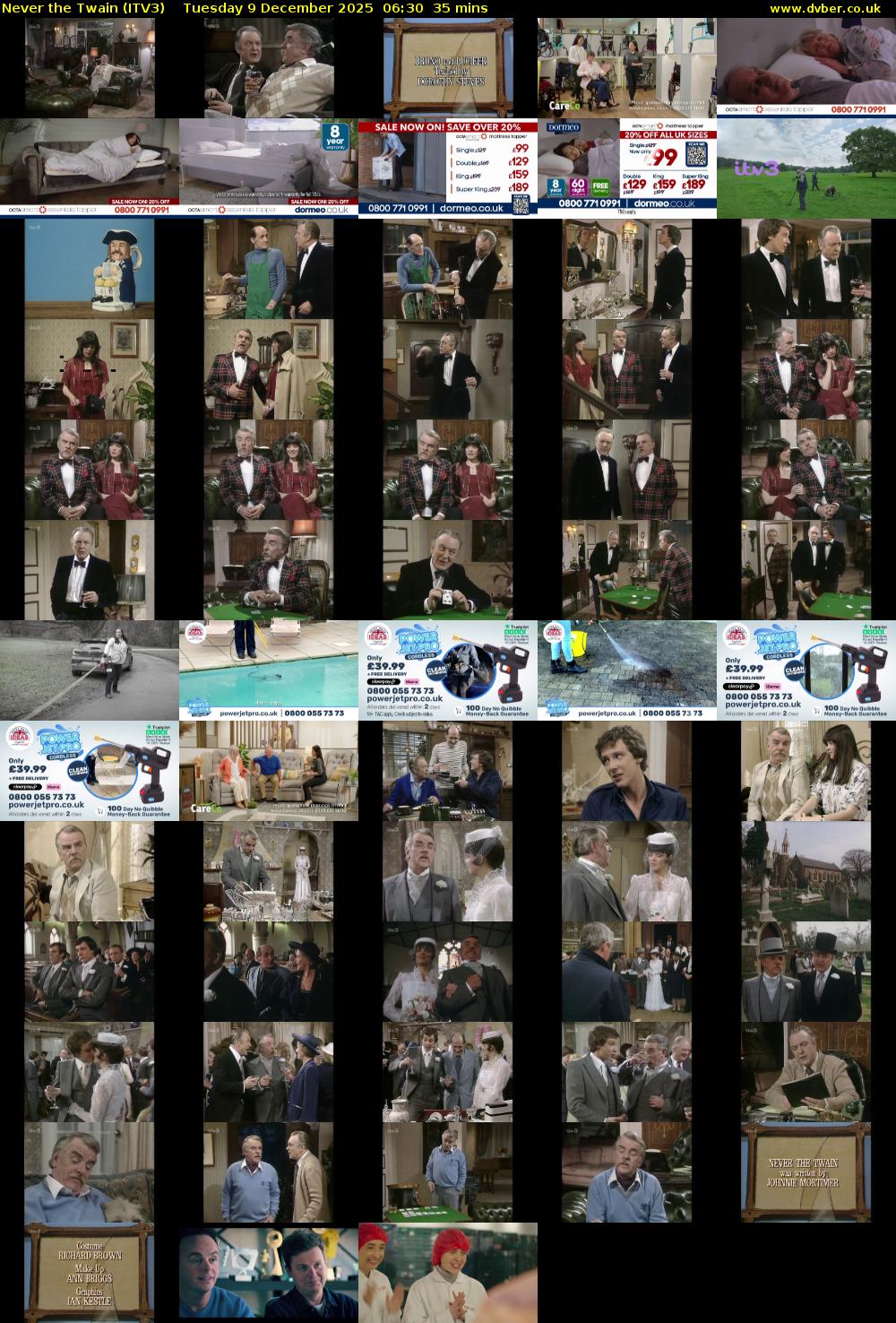 Never the Twain (ITV3) Tuesday 9 December 2025 06:30 - 07:05