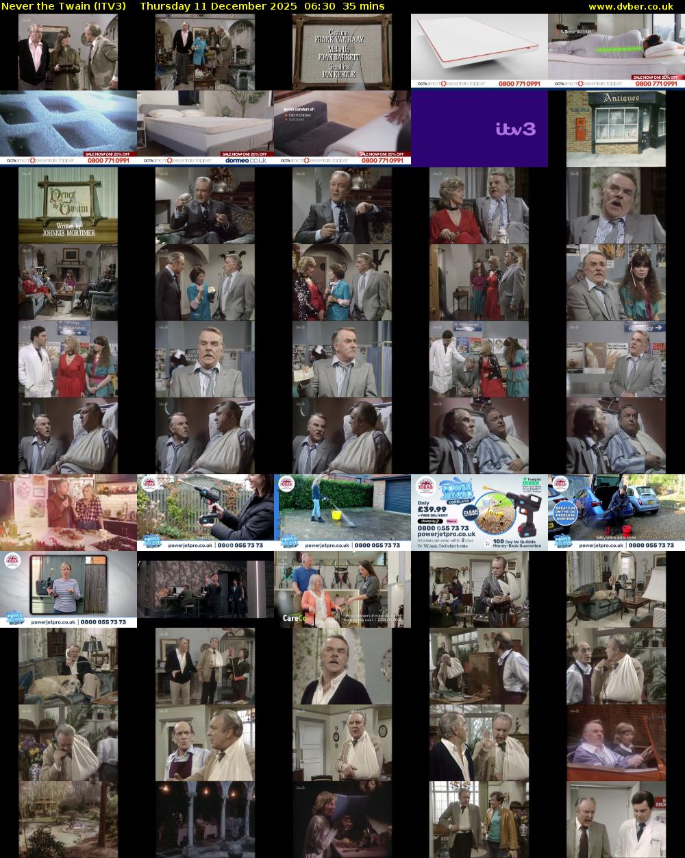 Never the Twain (ITV3) Thursday 11 December 2025 06:30 - 07:05