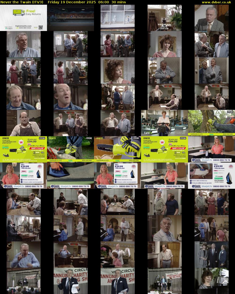 Never the Twain (ITV3) Friday 19 December 2025 06:00 - 06:30
