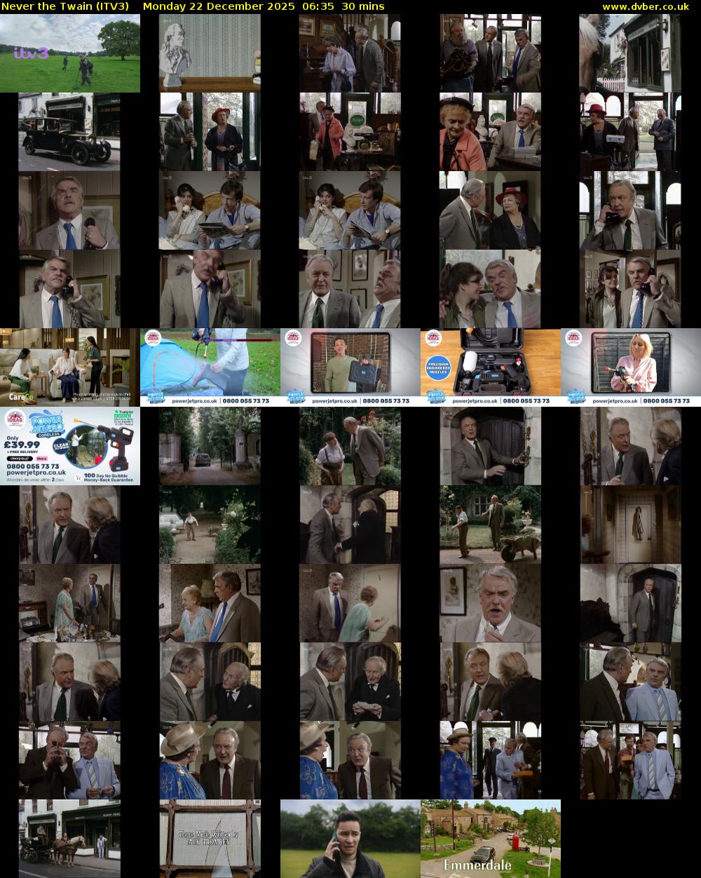 Never the Twain (ITV3) Monday 22 December 2025 06:35 - 07:05