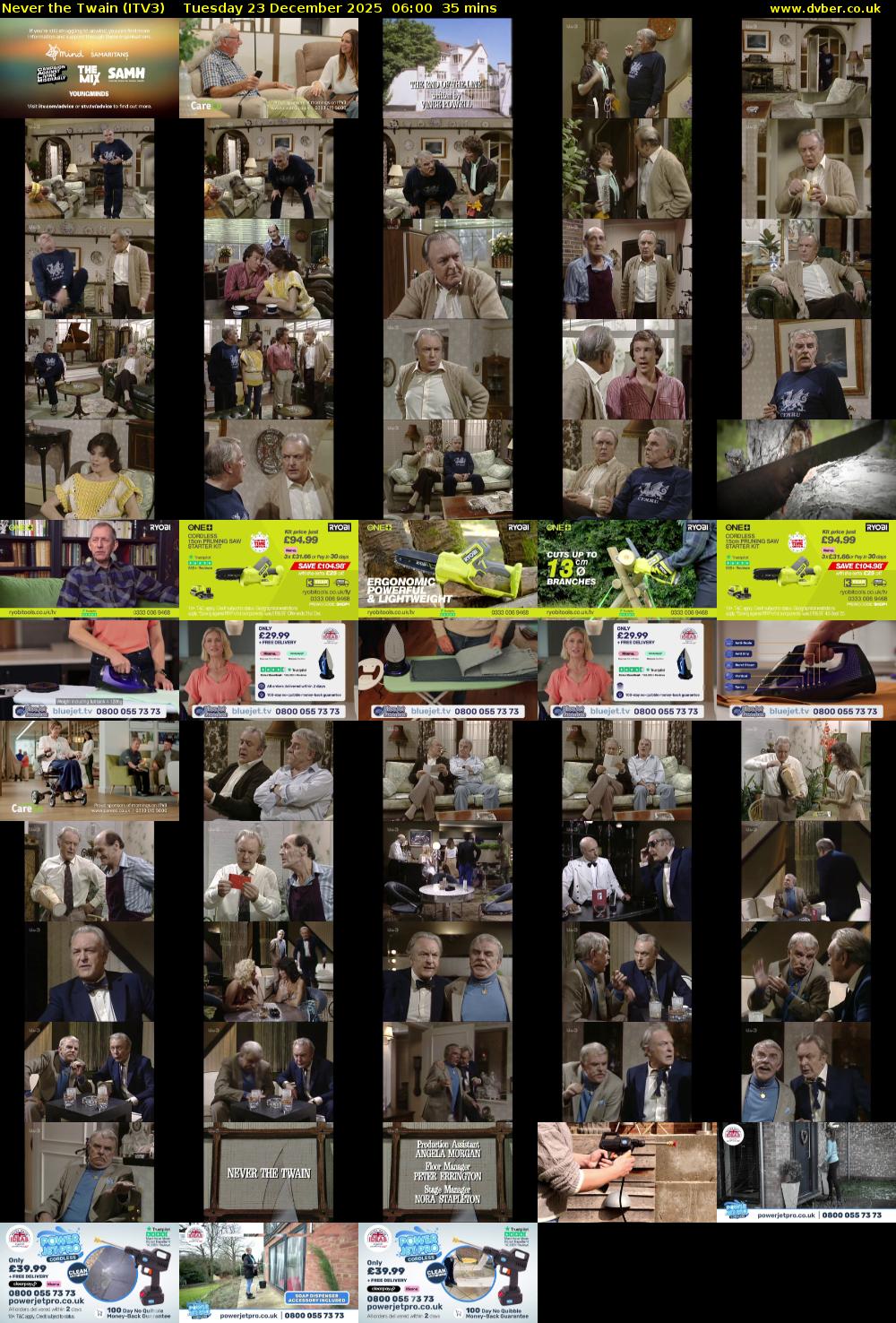 Never the Twain (ITV3) Tuesday 23 December 2025 06:00 - 06:35
