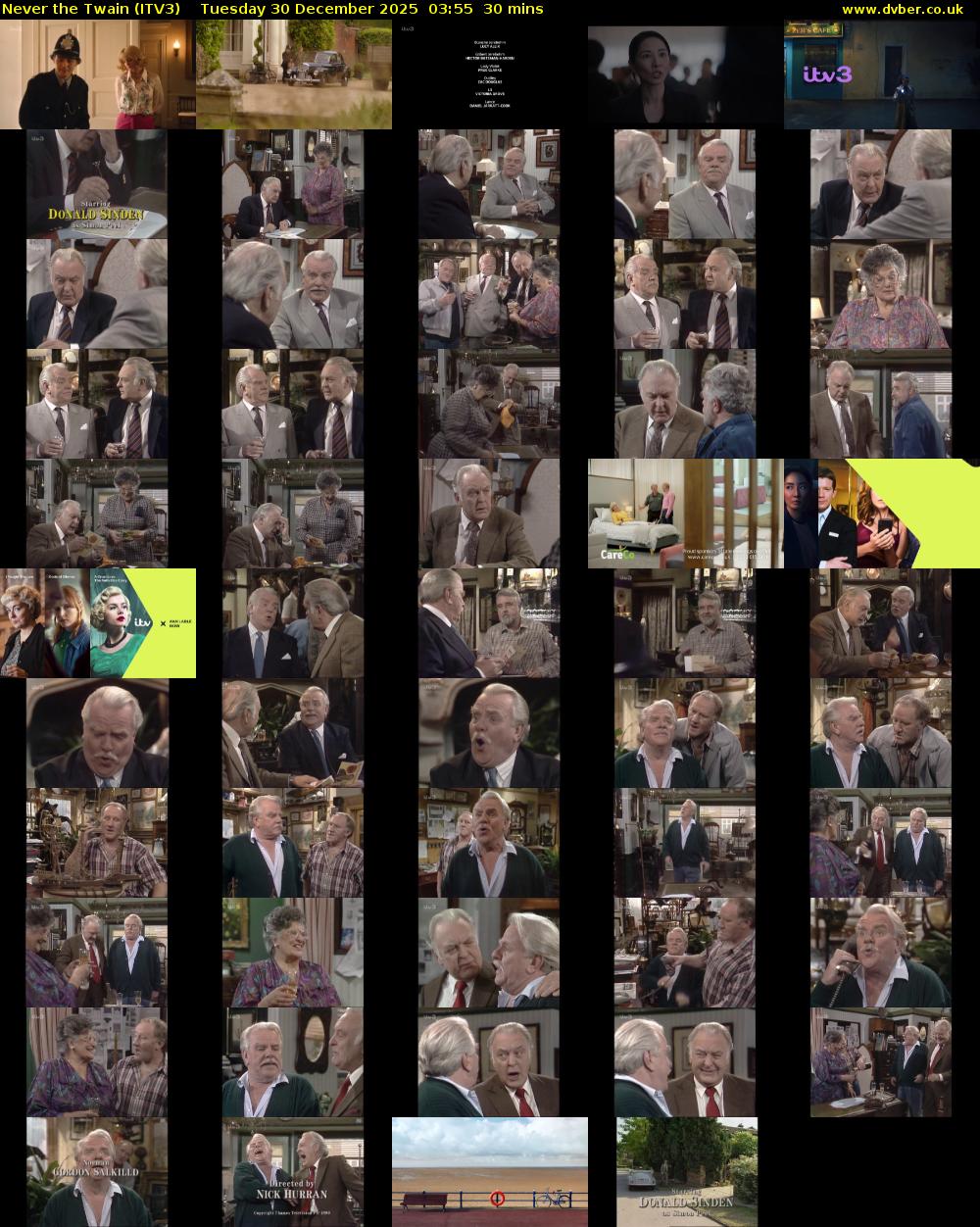 Never the Twain (ITV3) Tuesday 30 December 2025 03:55 - 04:25