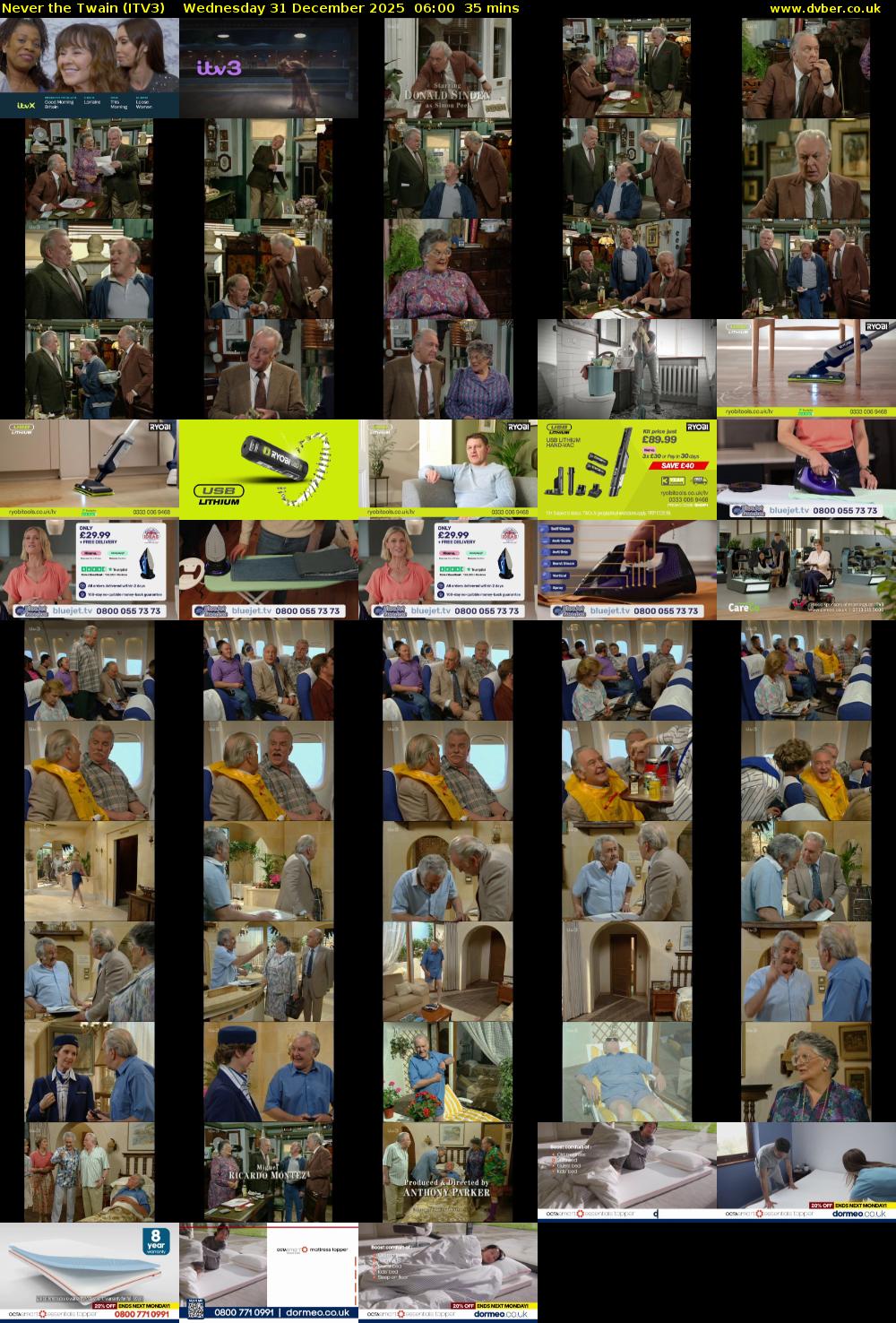 Never the Twain (ITV3) Wednesday 31 December 2025 06:00 - 06:35