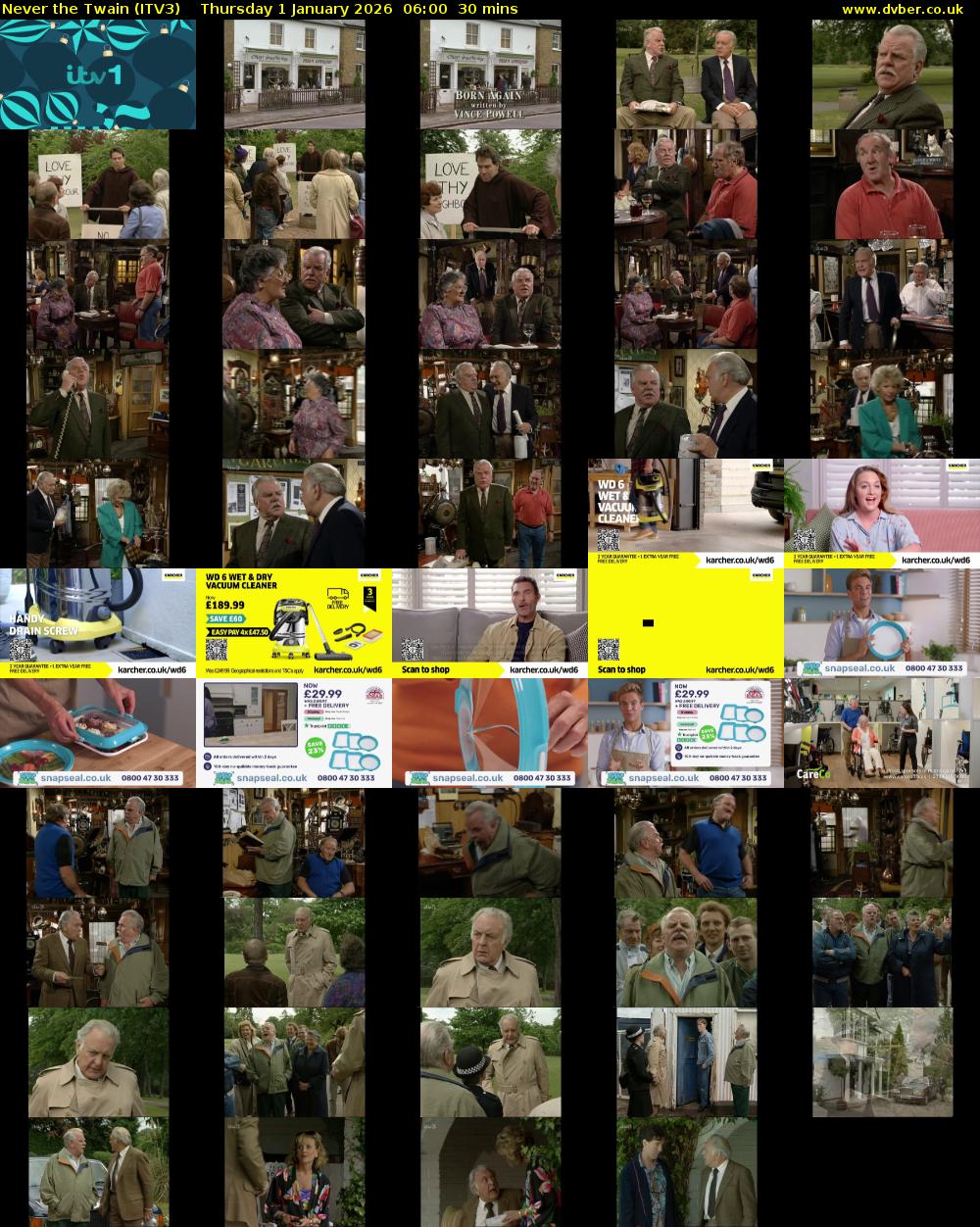 Never the Twain (ITV3) Thursday 1 January 2026 06:00 - 06:30
