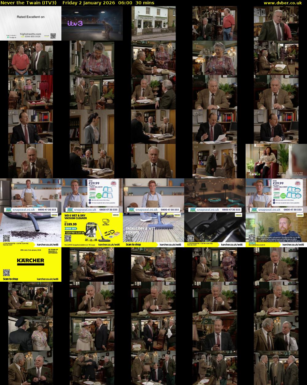 Never the Twain (ITV3) Friday 2 January 2026 06:00 - 06:30