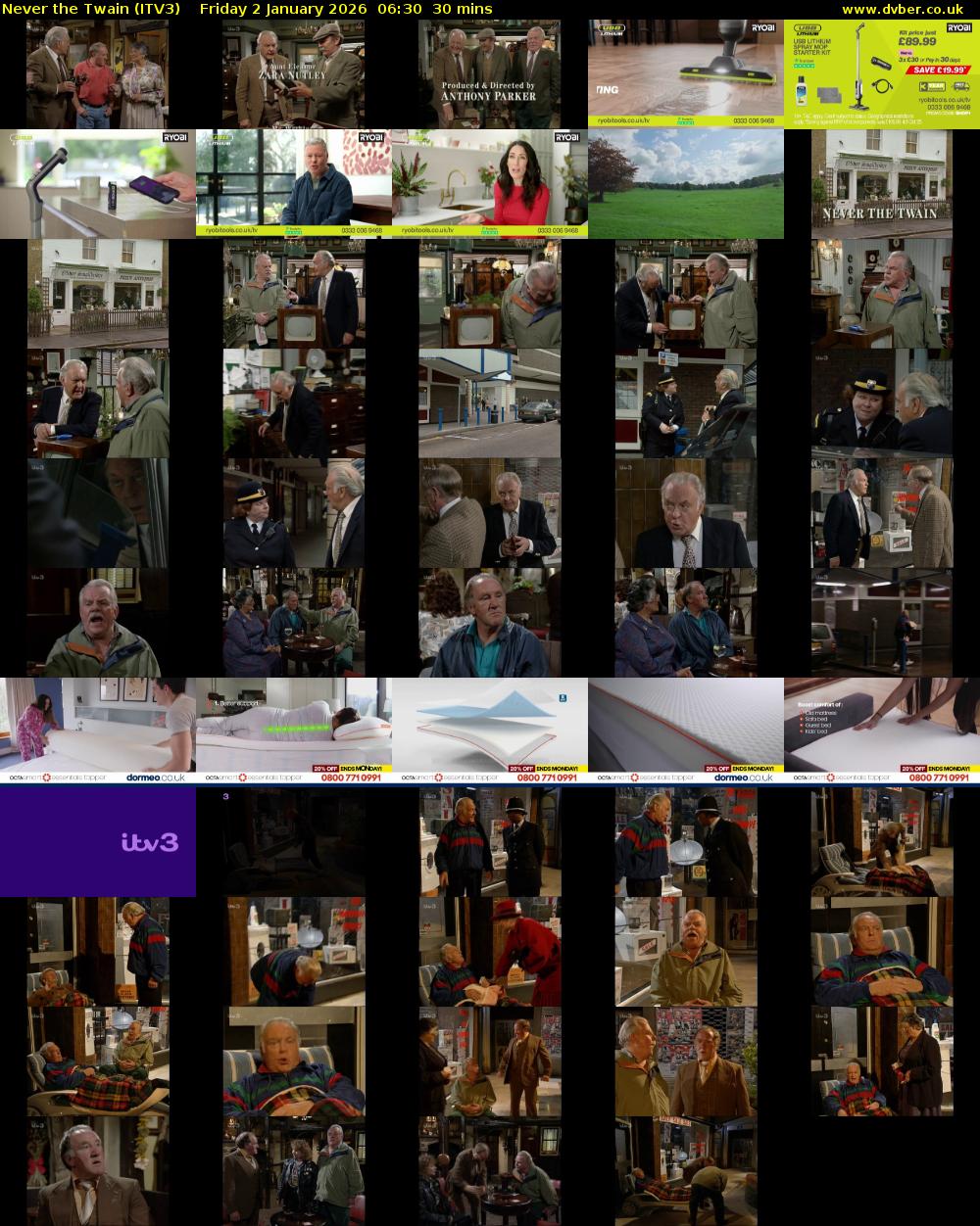 Never the Twain (ITV3) Friday 2 January 2026 06:30 - 07:00