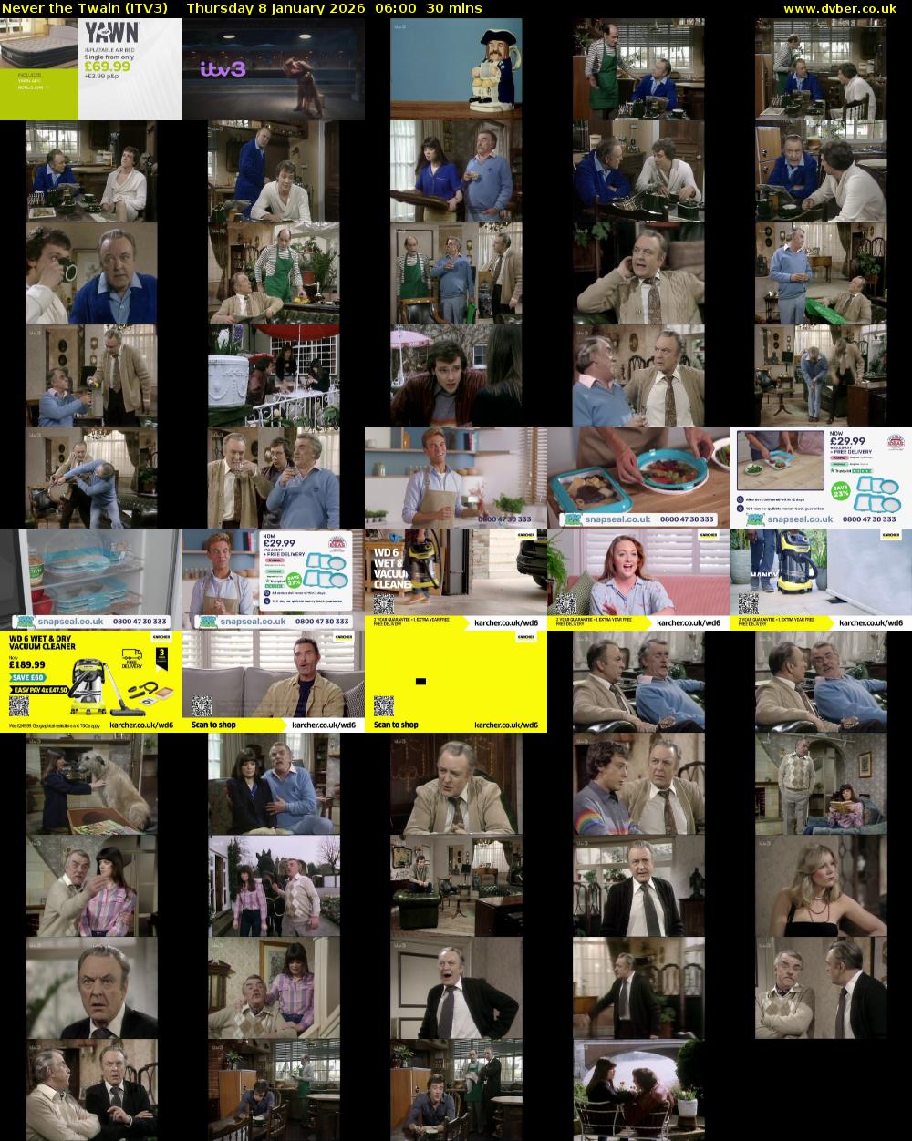 Never the Twain (ITV3) Thursday 8 January 2026 06:00 - 06:30