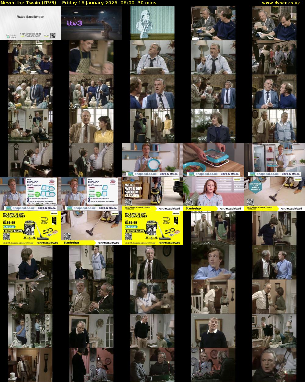 Never the Twain (ITV3) Friday 16 January 2026 06:00 - 06:30