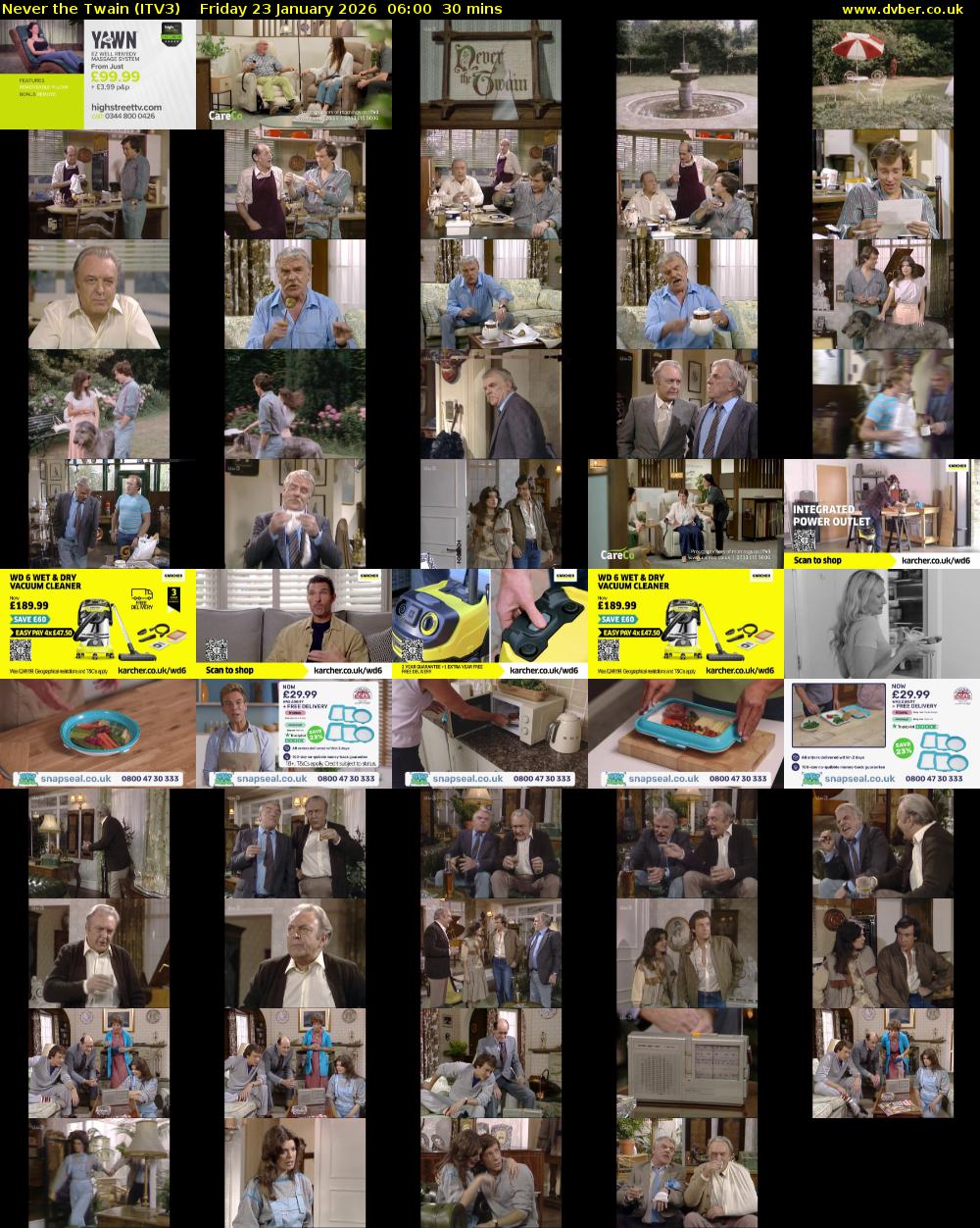 Never the Twain (ITV3) Friday 23 January 2026 06:00 - 06:30