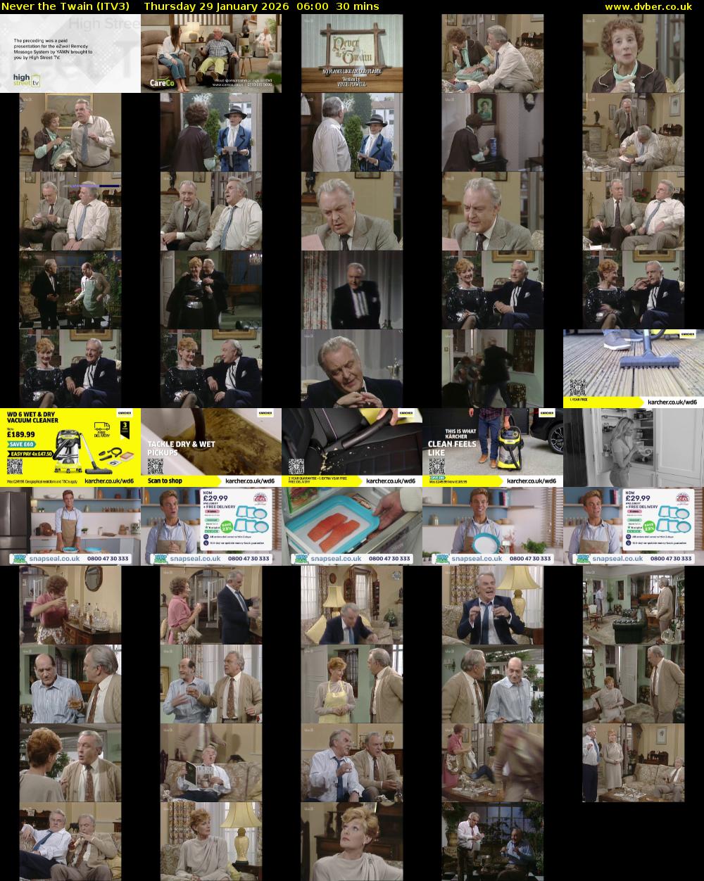 Never the Twain (ITV3) Thursday 29 January 2026 06:00 - 06:30