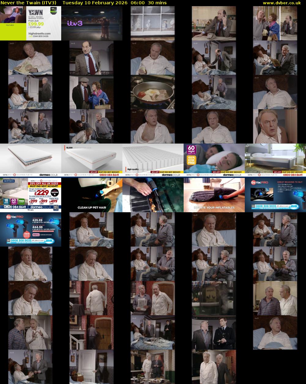 Never the Twain (ITV3) Tuesday 10 February 2026 06:00 - 06:30