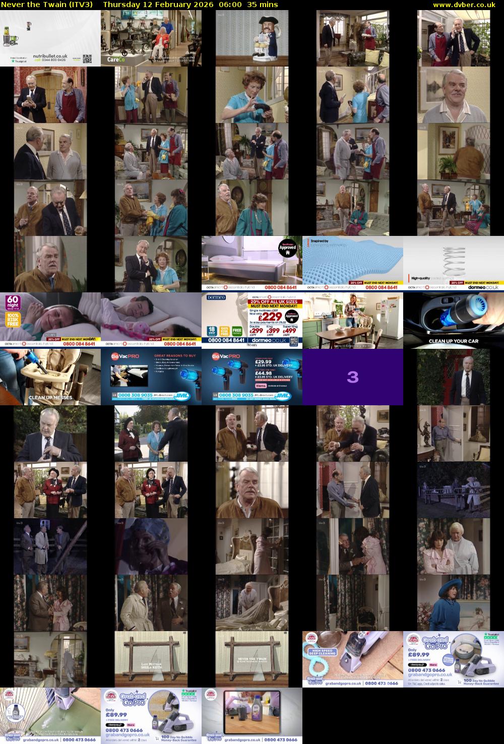 Never the Twain (ITV3) Thursday 12 February 2026 06:00 - 06:35