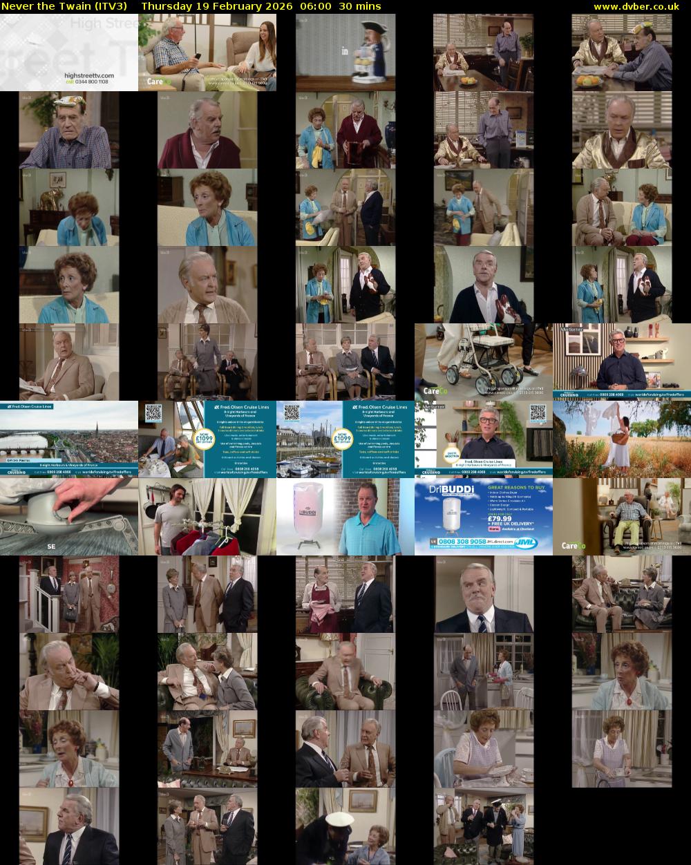 Never the Twain (ITV3) Thursday 19 February 2026 06:00 - 06:30