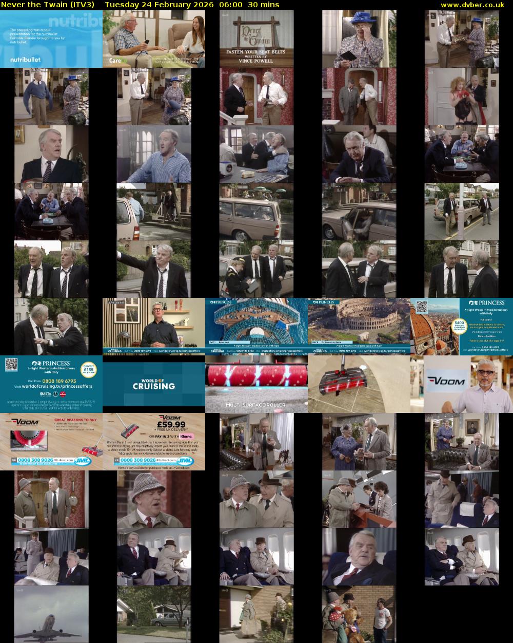 Never the Twain (ITV3) Tuesday 24 February 2026 06:00 - 06:30