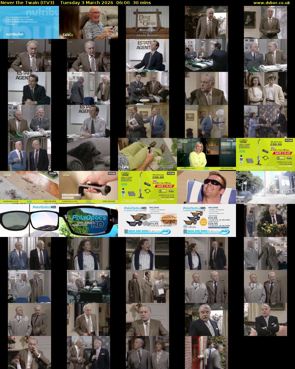 Never the Twain (ITV3) Tuesday 3 March 2026 06:00 - 06:30