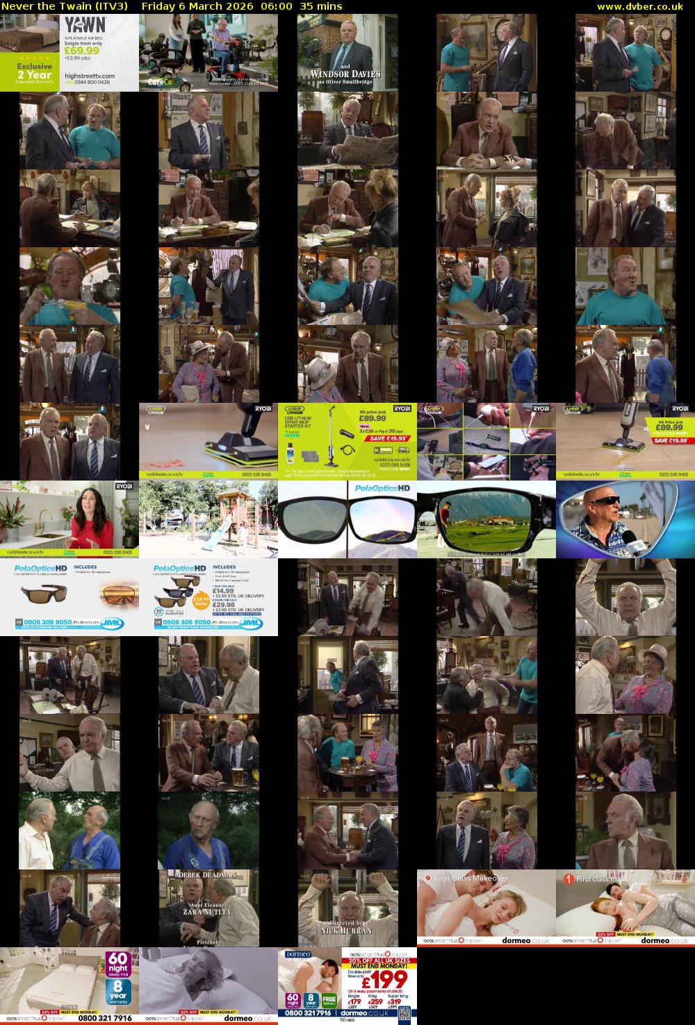 Never the Twain (ITV3) Friday 6 March 2026 06:00 - 06:35